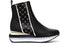 CafèNoir Donna Tronchetto in pelle con dettaglio logo C1DN1140 Nero/platino